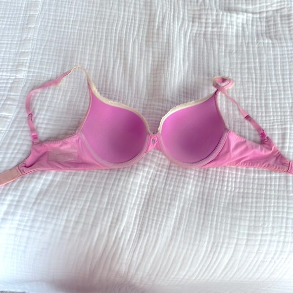 Vintage Body by Victoria Perfect Shape Bra 32D - Pink with Lace Detail - Picture 5 of 9